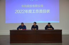 公司舉行2022年度部門工作責(zé)任狀簽訂儀式